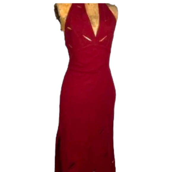 CELEBRITY DESIGNER  Cesar Arellanes Cut-Out Halter Dress SUPER CUTE - Picture 2 of 11